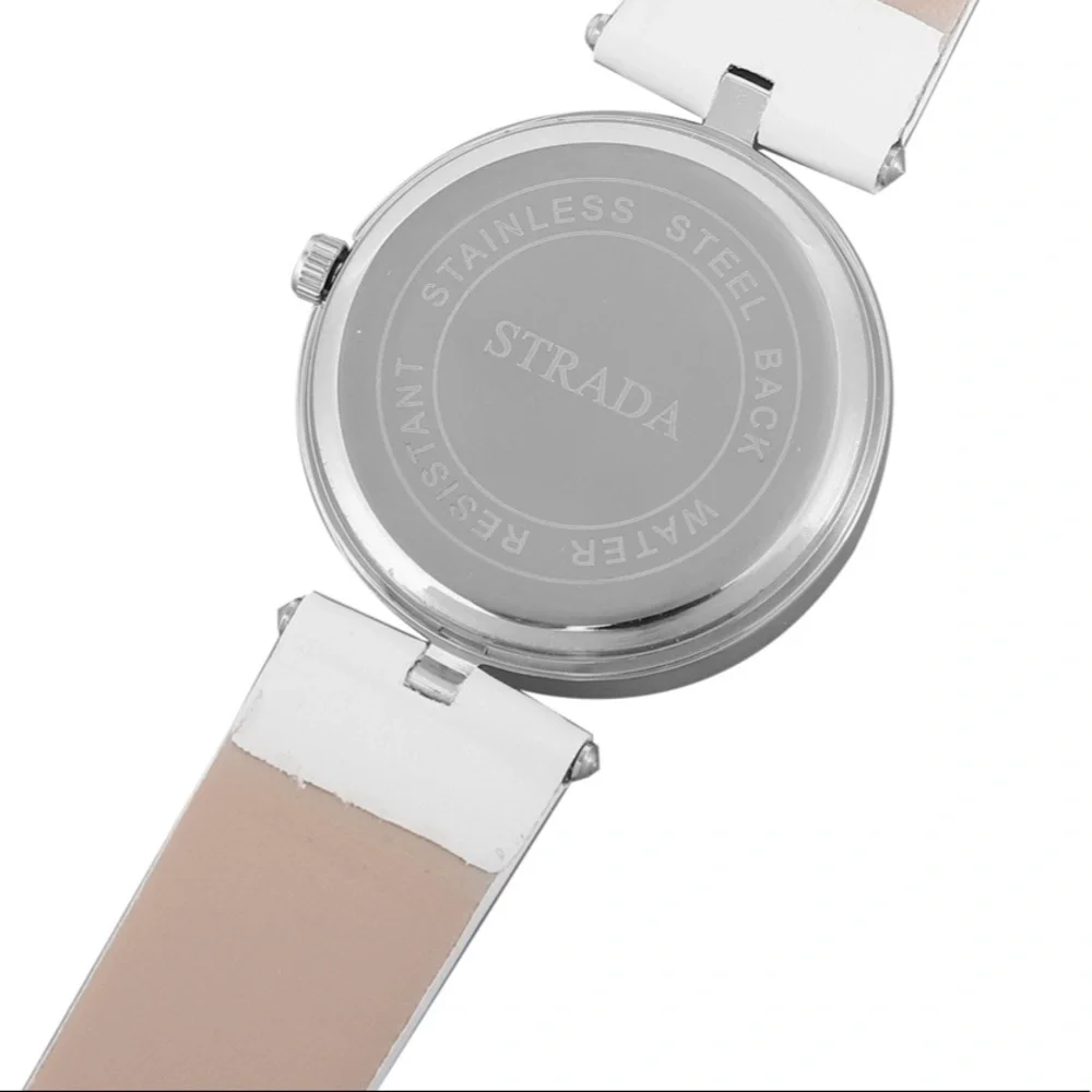Watch with White Dial in Silvertone